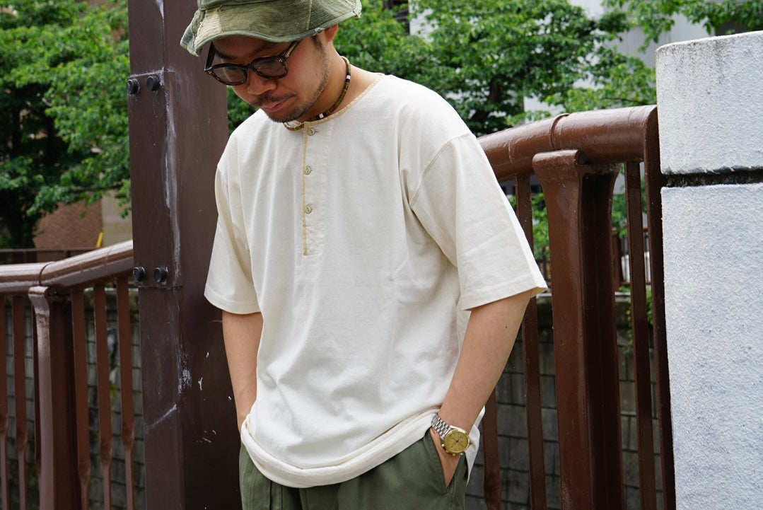 売り切れ必至のアイテム》50's HENLEY NECK SHIRT – ナイジェル