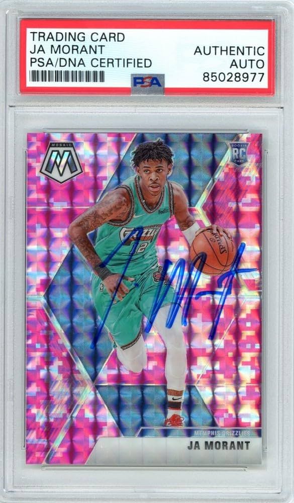 Amazon.com: Ja Morant 2019-20 Panini Mosaic Pink Autograph Rookie