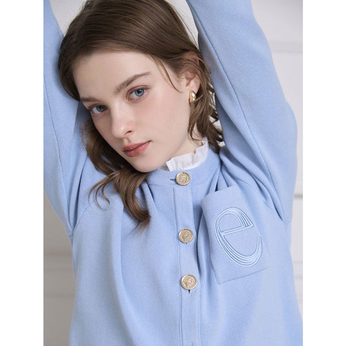 エイミーイストワール EIMY ISTOIRE Attached collar ニット