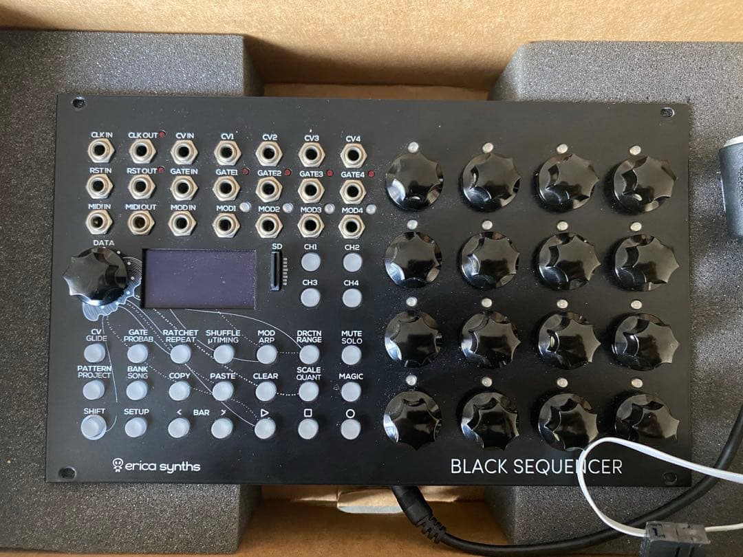 鍵盤楽器 Erica Synths Black Sequencer Erica Synths Black Sequencer— Clockface Modular
