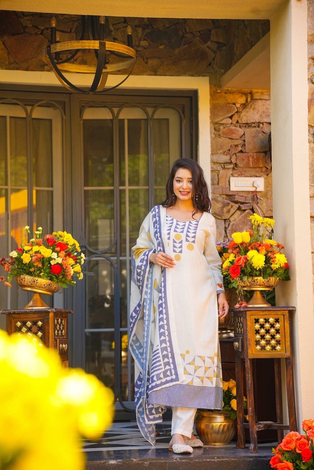 β¨ MV-659 Premium Printed Muslin Kurta Set with Dupatta πΈπ | Elegant Ethnic Wear π¦