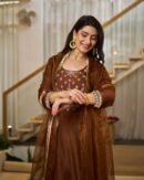 🤎✨ MV-661 Regal Chocolate Brown Vichitra Silk Suit Set ✨🤎
